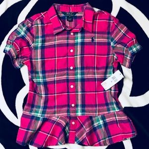 NWT Girls Polo Ralph Lauren Shirt Size 14